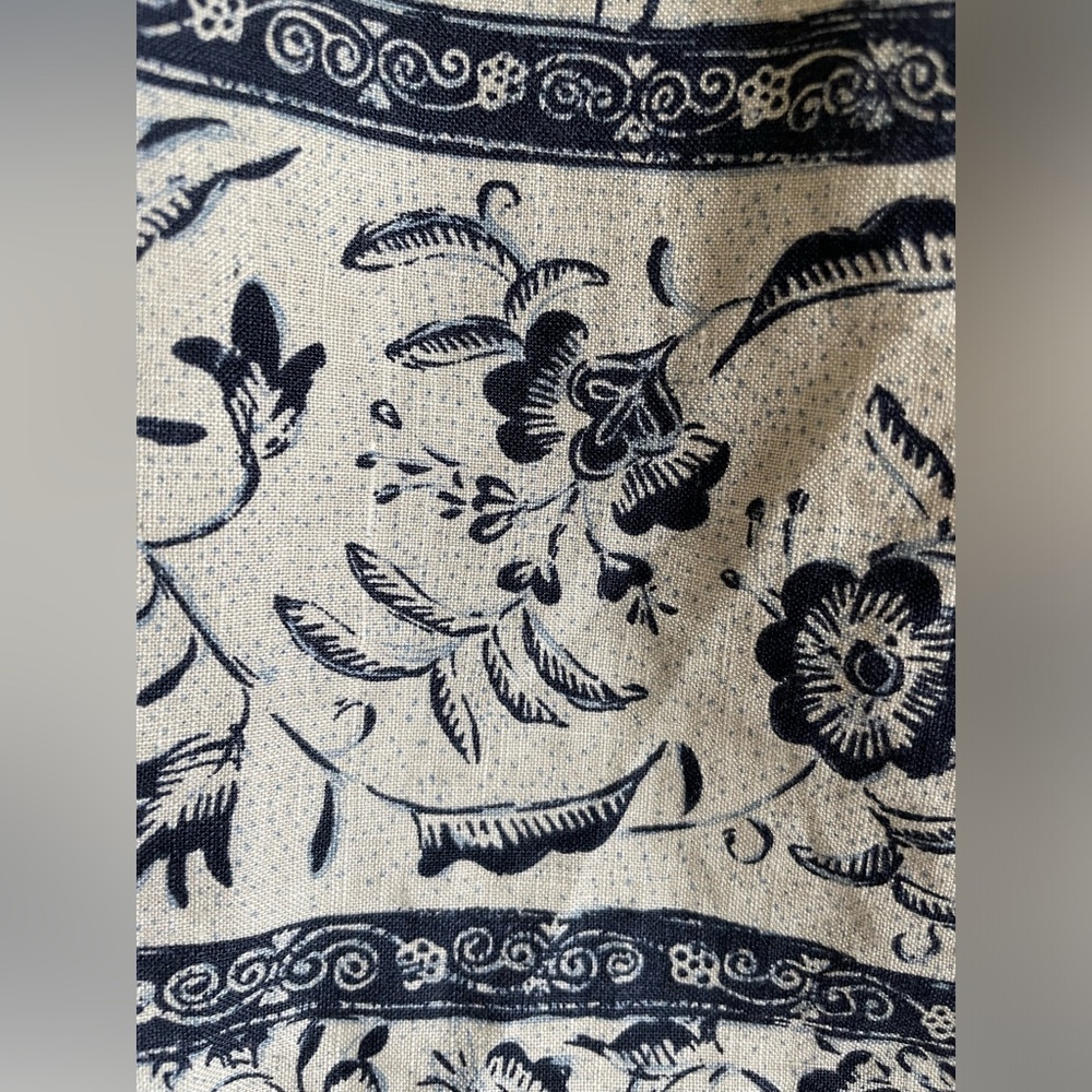 Rustic Print Linen Wrap Midi Skirt By Ralph Lauren - image 4